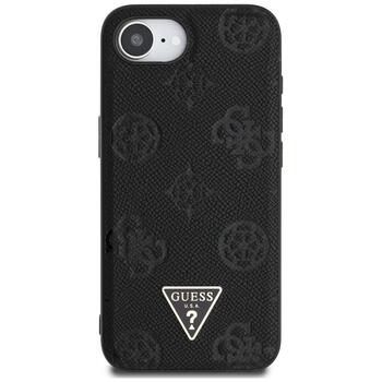 Guess Grained Hot Stamp Peony Triangle Logo MagSafe Защитный чехол для iPhone 16e / 17e / чёрный (GUHMPSE4PGBTMK)