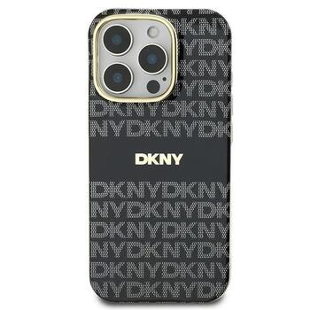 DKNY Repeat Texture Pattern With Stripe Защитный Чехол для Apple iPhone 16 Pro Max (DKHMP16XHRHSEK)