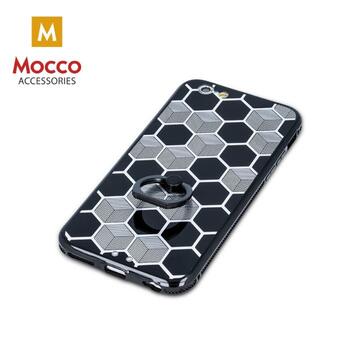 Mocco Ring Силиконовый чехол для Samsung G920 Galaxy S6 Черный - Серебряный (MC-RING-G920-BKSI)