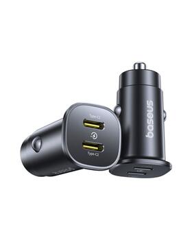 Baseus GoTrip Автомобильный зарядное устройство C+C / QC 3.0 / 30W (C00072300123-01)