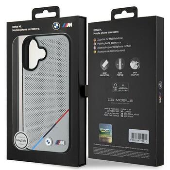 BMW M Perforated Tricolor Line MagSafe Защитный Чехол для Apple iPhone 16 (BMHMP16S23PUPDG)