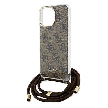 Guess GUHCP15XHC4SEW Crossbody Cord 4G Print Защитный чехол для iPhone 15 Pro Max 6.7