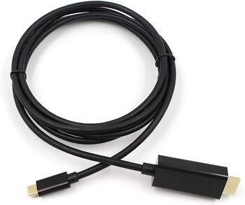RoGer Кабель USB-C на HDMI 4K@30Hz / 1.8m (RO-USBC2HDMI1.8M-BK)