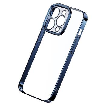 Baseus Glitter Transparent Case and Tempered Glass Set Защитный чехол и защитное стекло для iPhone 14 Pro / синий (ARMC021303)