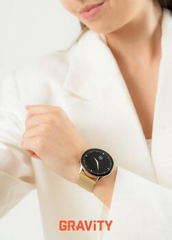 Smartwatch Gravity Siksniņa + aproce GT11-4 / zelta (GT11-4)
