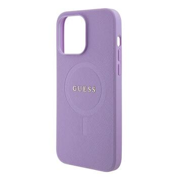 Guess Saffiano MagSafe Back Case Защитный Чехол для Apple iPhone 15 Pro Max (GUHMP15XPSAHMCU)