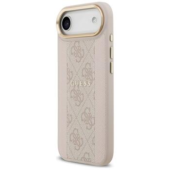 Guess 4G Stripe MagSafe Case Защитный чехол для iPhone 17 Air / розовый (GUHMP17MPG4SEMCP)