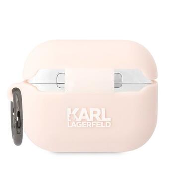 Karl Lagerfeld KLAPRUNIKP AirPods Procover Защитный чехол для AirPods Pro Silicone Karl Head 3D / розовый (KLAPRUNIKP)