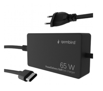 Gembird USB Type-C Зарядное Устройство для Ноутбука 65W (NPA-AC-PDQC65-01)