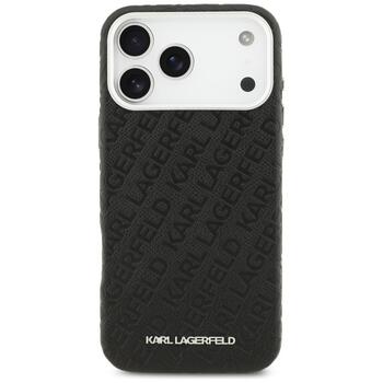 Karl Lagerfeld Grained PU Repeated Logo MagSafe Case Чехол для Apple iPhone 17 Pro Max (KLHMP17XPGKLFOFK)