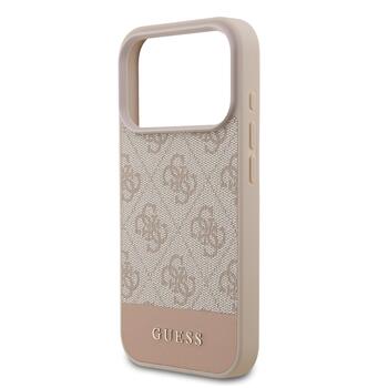 Guess PU 4G Stripe Case Защитный чехол для iPhone 17 Pro / розовый (GUHCP17LG4GLPI)