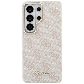 Guess 4G Script MagSafe Case Защитный чехол для Samsung Galaxy S26 Ultra / розовый (GUHMS26L5P4FWMSP)