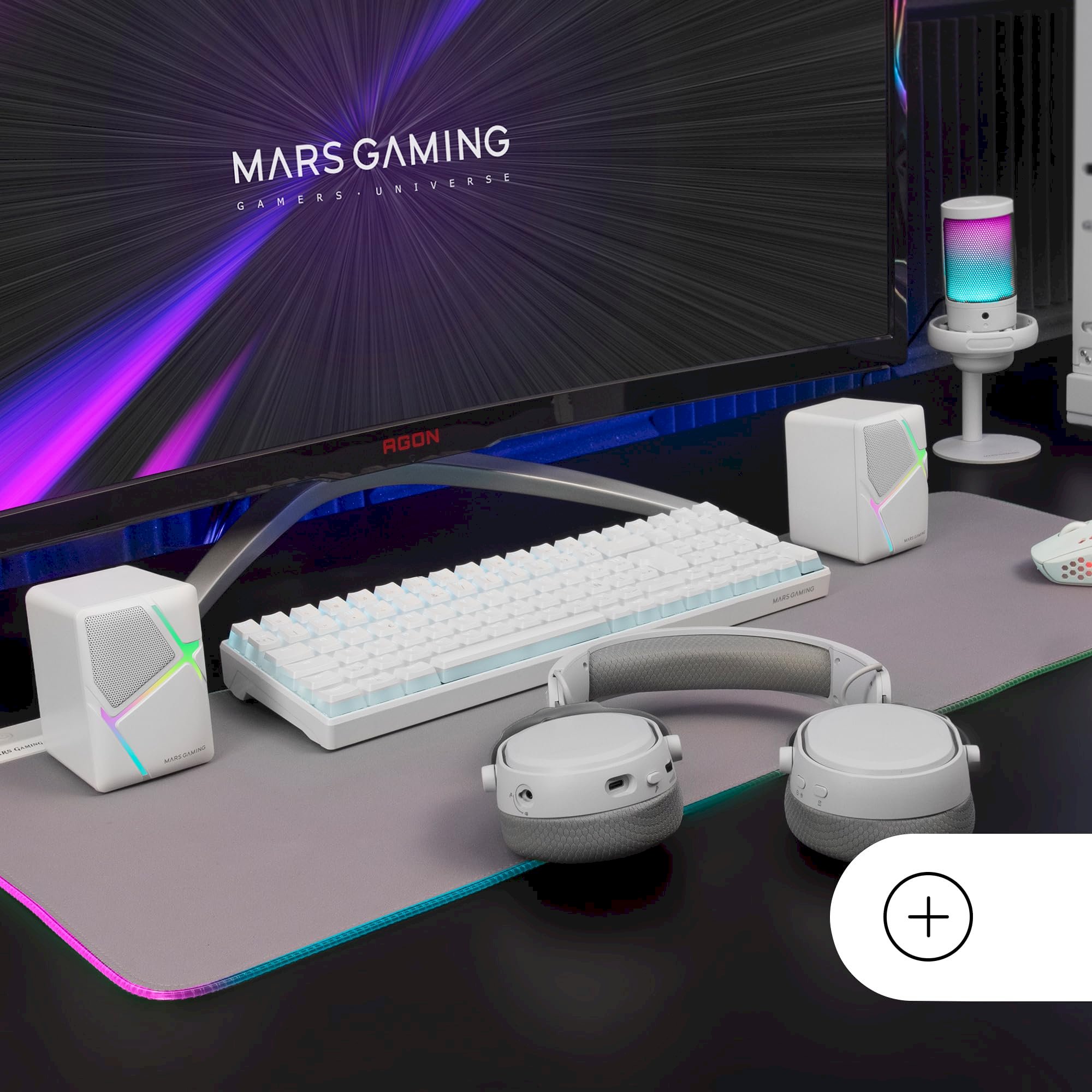 Mars Gaming MSHW Акустическая система 10W / белый (MSHW)