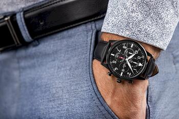 Giewont Vīriešu pulkstenis Chronograph Sapphire GW5630-A1 / melns (GW5630-A1)