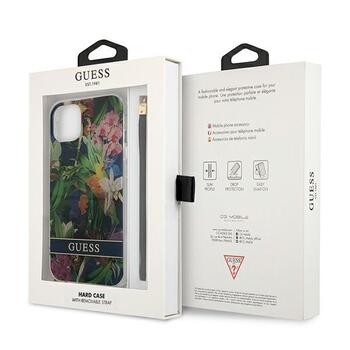 Guess GUHCP13SHFLSB Flower Strap Aizsargapvalks priekš iPhone 13 mini 5,4