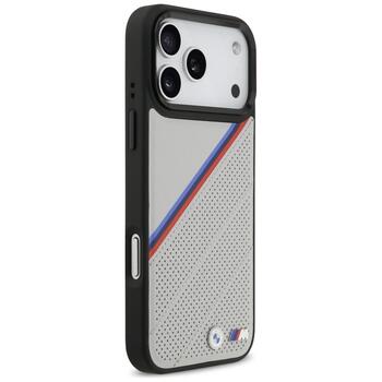 BMW M Tricolor Metal Logo MagSafe Case Aizsargapvalks priekš Apple iPhone 17 Pro Max (BMHMP17X25PCSPEG)