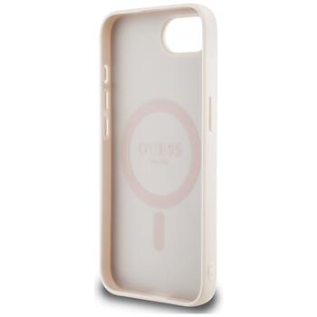 Guess 4G Flowers Print MagSafe Aizsargapvalks priekš iPhone 16e / 17e / rozā (GUHMPSE4P4ROPEMCP)