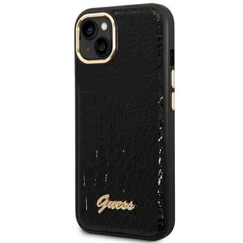 Guess GUHCP14MHGCRHK Croco Collection Aizsargapvalks priekš iPhone 14 Plus / 15 Plus 6.7