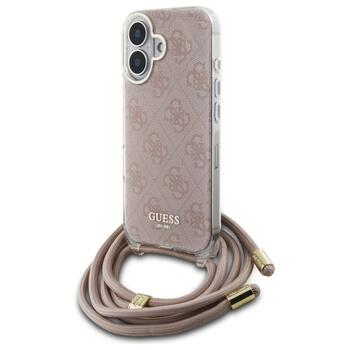 Guess GUHCP16SHC4SEP Hardcase Crossbody Cord 4G Print Защитный чехол для iPhone 16 6.1