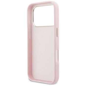 Case Guess FW Resin Logo Защитный чехол для iPhone 17 Pro / розовый (GUHCP17S5PS4RGGP)