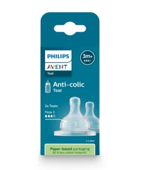 Philips Avent SCY763/02 3M+ Силиконовые соски 2 шт (SCY763/02)