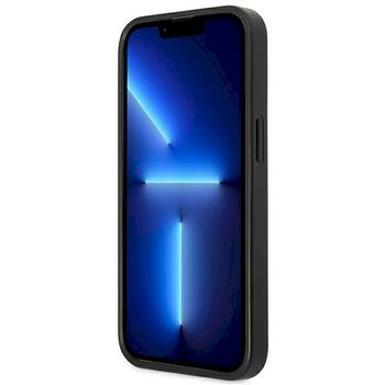 Guess GUHCP13LP4TPK Hardcase 4G Triangle Logo Cardslot Aizsargapvalks priekš iPhone 13 Pro / 13 6,1
