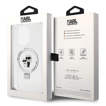 Karl Lagerfeld KLHMP13XHMRSKCH Ring Stand Hardcase Aizsargapvalks priekš iPhone 13 Pro Max 6.7