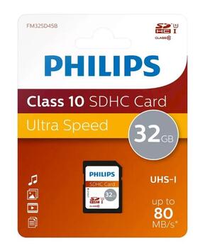 Philips FM32SD45B/10 SDHC Флеш-память 32GB (FM32SD45B)