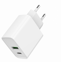 Gembird 2-port USB Fast Charger Tīkla Lādētājs (TA-UC-PDQC20-01-W)