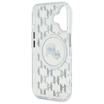 Karl Lagerfeld Hard IML Monogram Karl&Choupette Head MagSafe Case Чехол для Apple iPhone 16 (KLHMP16SHMCKMHT)
