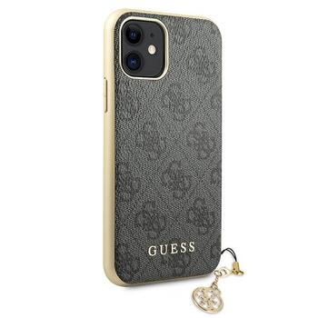 Guess GUHCN61GF4GGR Hardcase 4G Charms Collection Aizsargapvalks priekš iPhone 11 6,1