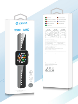 Devia Deluxe Sport Silikona Siksniņa priekš viedpulksteņiem Apple Watch 42 / 44 / 45 / 46mm / Ultra 49 mm (6938595324956)