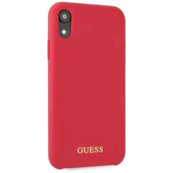 Guess GUHCI61LSGLRE Hardcase Silicone Защитный чехол для iPhone Xr / красный (GUHCI61LSGLRE)
