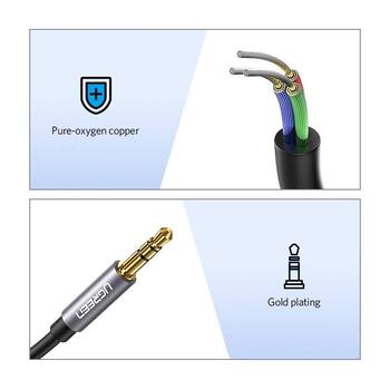 UGREEN AV118 Kabeļa pagarinātājs 3.5mm male - 3.5mm female 1.0m / melns (UG-10592)