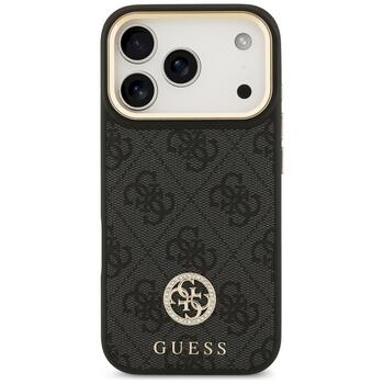 Guess 4G Strass Logo MagSafe Защитный чехол для iPhone 17 Pro / чёрный (GUHMP17LP4GRMDEK)