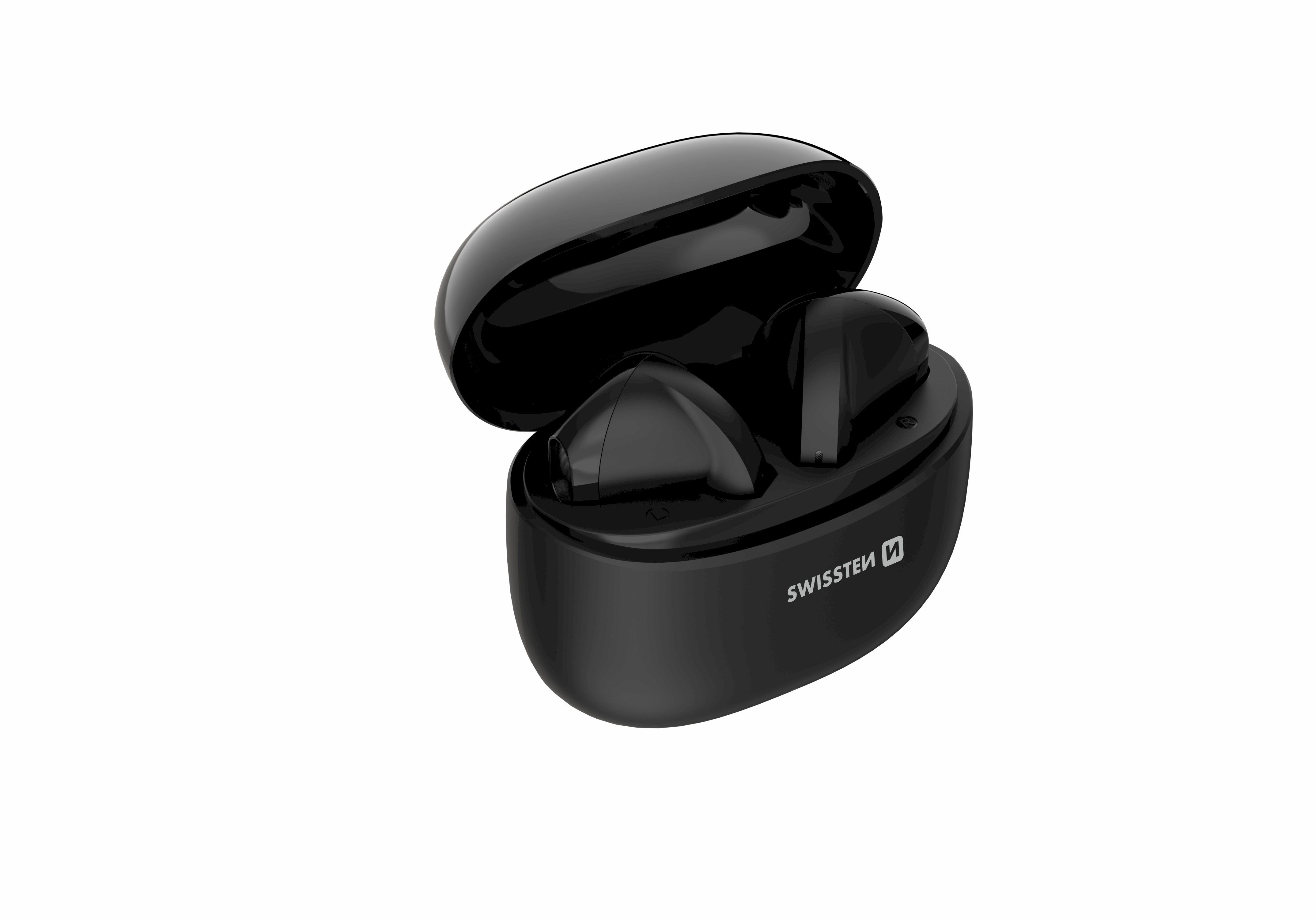 Swissten TWS Mini TUNE Bluetooth Стерео Гарнитура с Микрофоном Черная (51107096)