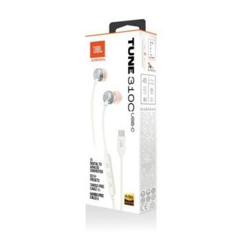 JBL Tune 310C Pure Bass In-Ear Наушники USB-C (JBLT310CWHT)