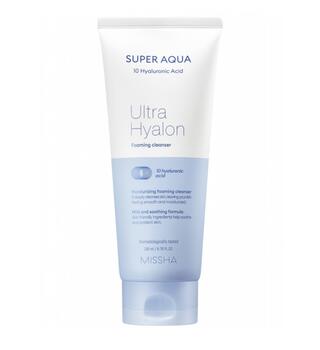 Missha Super Aqua Ultra Hyalron Foaming Cleanser Очищающая Пенка Для Лица 200ml (8809643507226)
