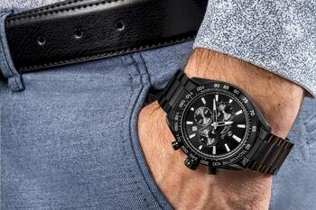 Giewont Vīriešu pulkstenis Chronograph Sapphire / melns (GW9580-B2)