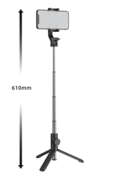 Swissten Bluetooth Selfie Stick Alumīnija Statīvs Telefoniem un Kamerām Ar Distances Bluetooth Pulti (32000400)