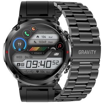 Smartwatch Gravity GT21-1 Силиконовый ремешок для смарт-часов / чёрный (GT21-1)
