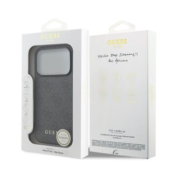 Guess 4G Charm Case Чехол для Apple iPhone 17 Pro (GUHMP17LGF4GCK)