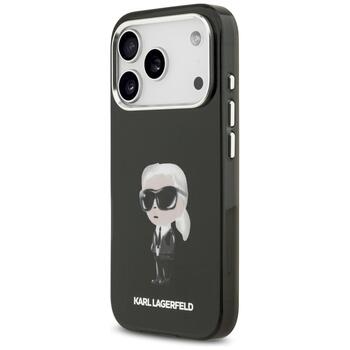 Karl Lagerfeld IML Aquarelle Karl & Logo MagSafe Case Защитный чехол для iPhone 17 Pro / чёрный (KLHMP17LHMKIAQOK)