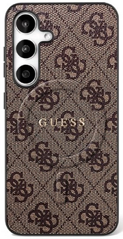 Guess PU 4G Ring Classic Logo MagSafe Case Чехол для Samsung Galaxy S25 FE (GUHMS25FEG4GFRW)