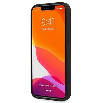 Guess GUHCP13SLS4GGBK Silicone 4G Logo Защитный чехол для iPhone 13 mini 5,4