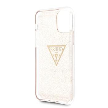 Guess GUHCN58SGTLGO Glitter Triangle Защитный чехол для iPhone 11 Pro / золотой (GUHCN58SGTLGO)
