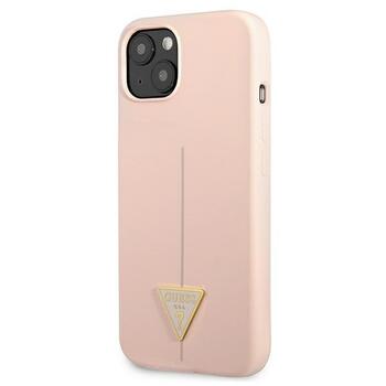 Guess GUHCP13SSLTGP Silicone Triangle Hardcase Защитный чехол для iPhone 13 mini 5,4