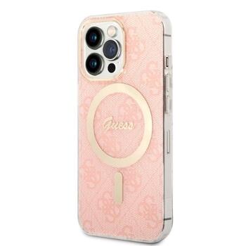 Guess Set GUBPP13LH4EACSP Защитный чехол и зарядное устройство для iPhone 13 Pro / розовый (GUBPP13LH4EACSP)