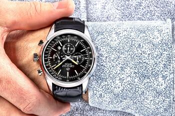 Giewont Chronograph Sapphire Vīriešu pulkstenis / sudraba/melns (GW7650-A2)
