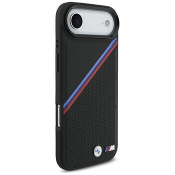 BMW M Tricolor Metal Logo MagSafe Case Aizsargapvalks priekš Apple iPhone 17 Air (BMHMP17M25PCSPEK)